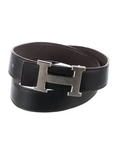 Pre-owned Hermes Reversible 32 Mm H Belt Kit In Multi