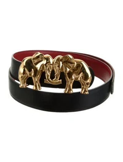 Pre-owned Hermes Reversible 32 Mm H Belt Kit In Multi