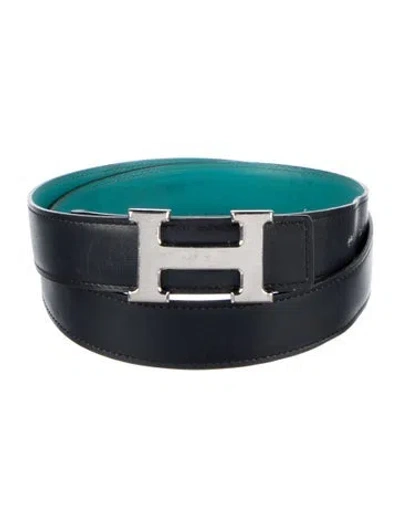Pre-owned Hermes Reversible 32 Mm H Belt Kit In Multi