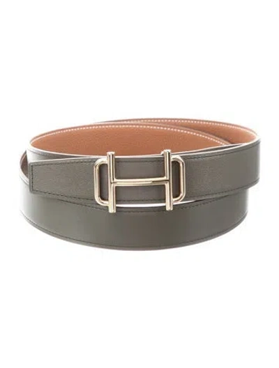 Pre-owned Hermes Reversible 32 Mm H Royal Belt Kit In Multi