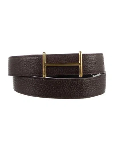 Pre-owned Hermes Reversible 32 Mm Idem Belt Kit In Multi