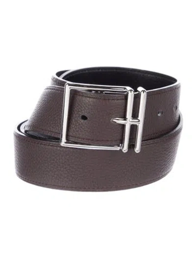 Pre-owned Hermes Reversible 32 Mm Nathan Belt In Multi