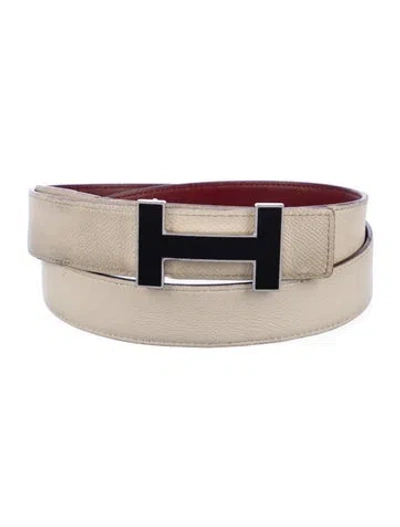 Pre-owned Hermes Reversible 32 Mm Quizz Belt Kit