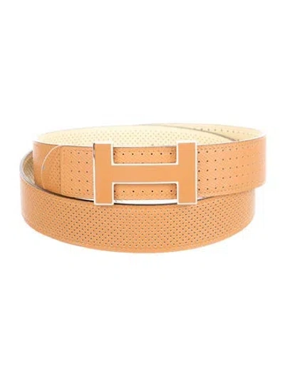 Pre-owned Hermes Reversible 32 Mm Quizz Belt Kit In Multi