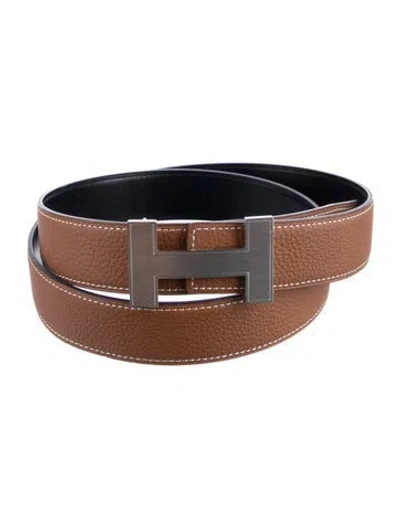 Pre-owned Hermes Reversible 32 Mm Quizz Belt Kit In Multi