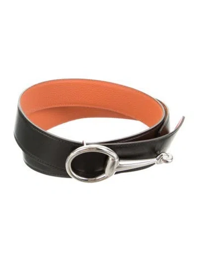 Pre-owned Hermes Reversible 38 Mm Belt Strap Belt Kit In Multi