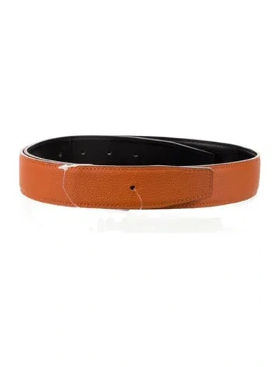 Pre-owned Hermes Reversible 38 Mm Belt Strap Belt Strap In Multi
