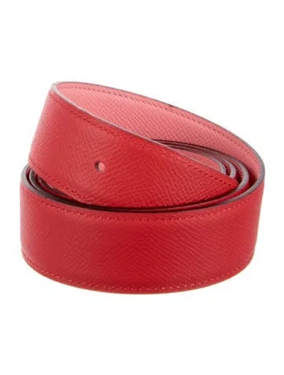 Pre-owned Hermes Reversible 38 Mm Belt Strap Belt Strap In Multi