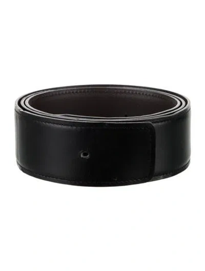 Pre-owned Hermes Reversible 38 Mm Constance Belt Kit In Black