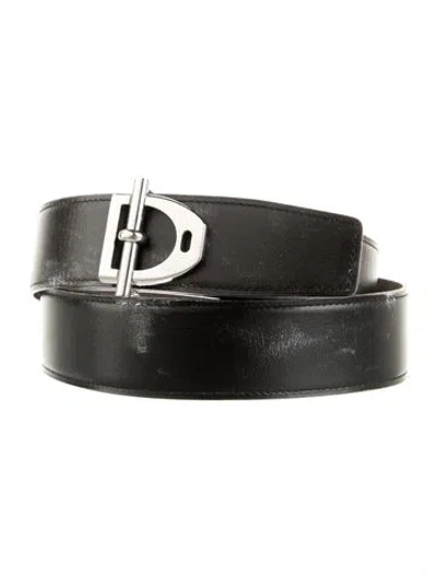 Pre-owned Hermes Reversible 38 Mm Etrier Belt Kit In Multi