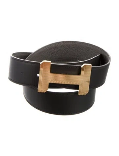 Pre-owned Hermes Reversible 38 Mm H Optique Belt Kit In Multi
