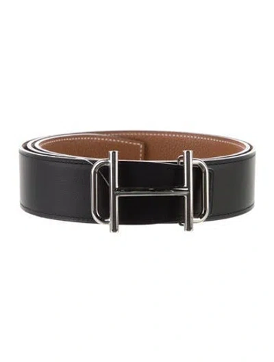 Pre-owned Hermes Reversible 38 Mm H Royal Belt Kit In Multi