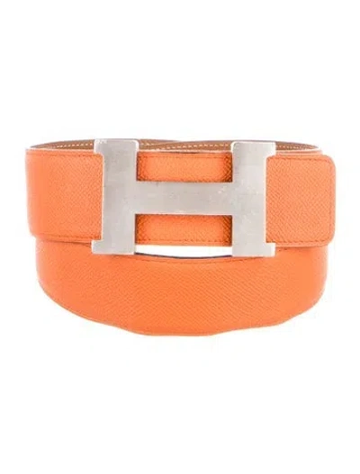 Pre-owned Hermes Reversible 42 Mm Constance Belt Kit In Multi