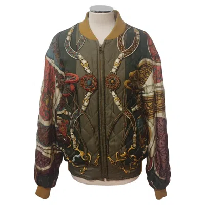Pre-owned Hermes Hermès Reversible Bomber Fr 46 In Black