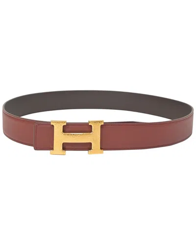Pre-owned Hermes Hermès Reversible H Belt (authentic Pre-loved)