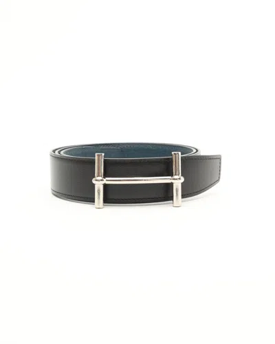 Pre-owned Hermes Hermès Reversible H D'ancre Belt, Size 80 In Multi