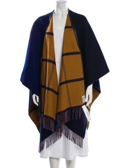 Pre-owned Hermes Reversible Highlands Merino Wool Evening Jacket