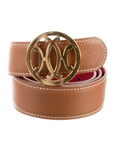 Pre-owned Hermes Reversible Vintage Lift Belt Kit