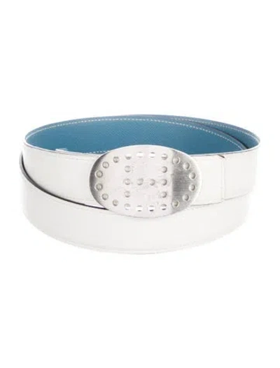 Pre-owned Hermes Reversible Vintage Mirage Belt Kit In Multi