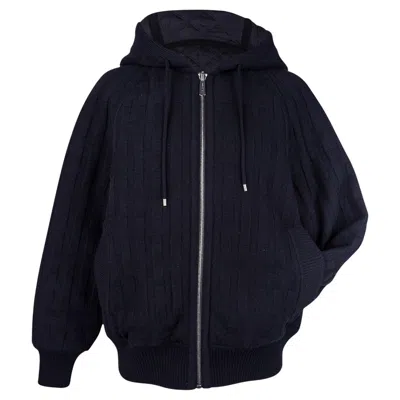 Pre-owned Hermes Reversible Zip Cardigan Hoodie Black 36 4