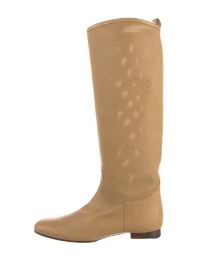 Pre-owned Hermes Riding Boots Leather Riding Boots In Brown