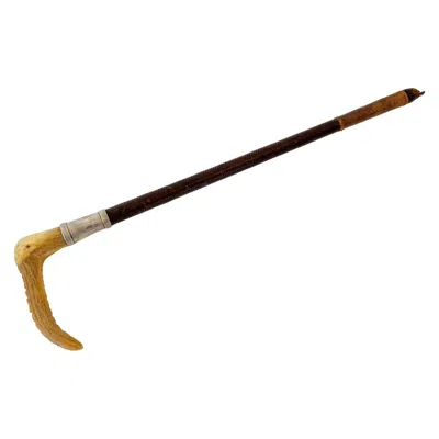 Pre-owned Hermes Riding Crop In Silver