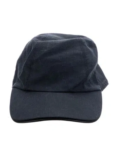 Pre-owned Hermes Riley Baseball Cap In Blue
