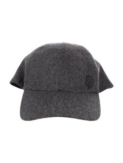 Pre-owned Hermes Riley Clou Carrousel Cap In Gray