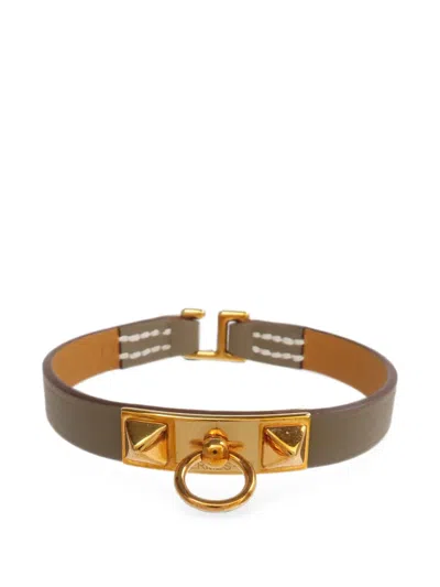 Pre-owned Hermes Rivale Bracelet In Gold