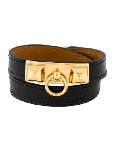 Pre-owned Hermes Rivale Double Tour Bracelet In Multi
