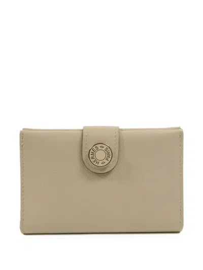 Pre-owned Hermes R.m.s Card Holder In Neutral