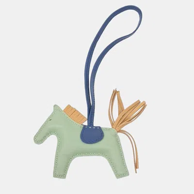 Pre-owned Hermes Hermès Rodeo Green/multicolor Bag Charm Small (y)