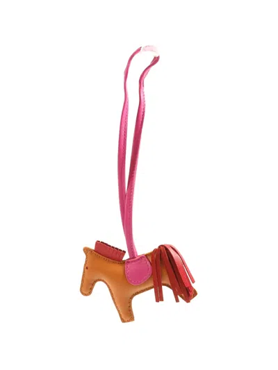Pre-owned Hermes Rodeo Pm Charm In Neutral