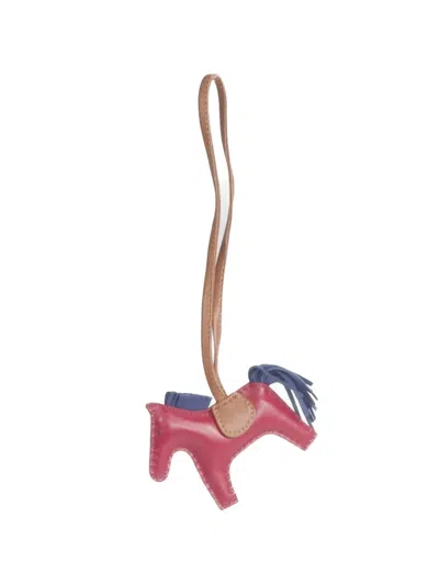 Pre-owned Hermes Rodeo Pm Charm In Pink