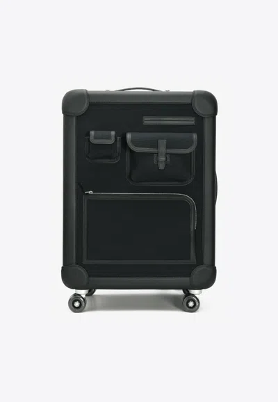 Hermes Rolling Mobility Suitcase Iii Business Cargo In Black Geoland And Regate Leather