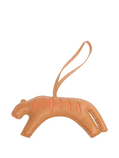 Pre-owned Hermes Rooroo Agneau Milo Charm In Neutral
