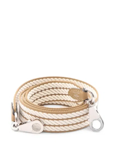 Pre-owned Hermes Rope Shoulder Strap In Neutrals