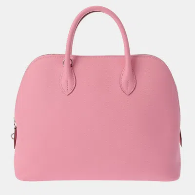 Pre-owned Hermes Rose Azalee Epsom Bolide Handbag In Pink