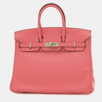 Pre-owned Hermes Rose Azalee Swift A Stamp Birkin Handbag In Pink