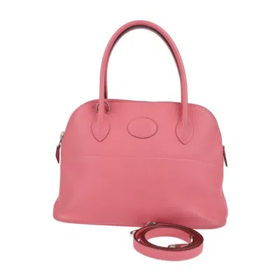 Pre-owned Hermes Rose Azalee Swift Leather Handbag Shoulder Bag Tote Bag ()