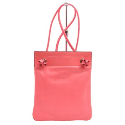 Pre-owned Hermes Rose Azalee Swift Leather Shoulder Bag () In Pink