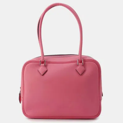 Pre-owned Hermes Rose Azalee Swift Leather Size Plume Bag In Pink