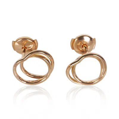 Pre-owned Hermes Rose Gold Vertige Coeur Earrings