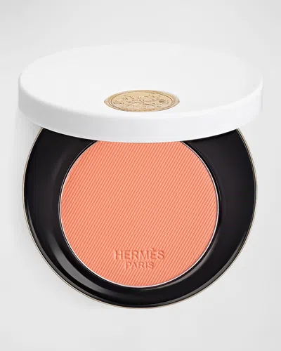 Hermes Rose  Silky Blush Powder In 19 Rose Abricot