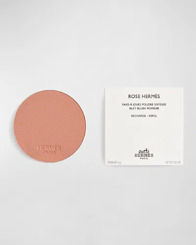 Hermes Rose  Silky Blush Powder Refill In White