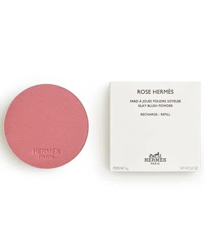 Hermes Rose  Silky Blush Powder Refill In 54 Rose Nuit