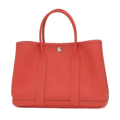 Pre-owned Hermes Rose Jaipur Epsom Leather Handbag Tote Bag ()