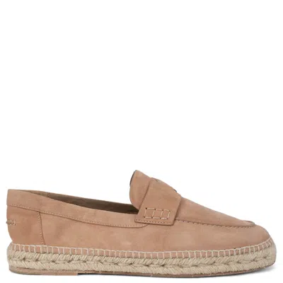 Pre-owned Hermes Rose Porcelaine Pink Suede Trip Espadrilles Flats Shoes 41 Fit 40 In Red