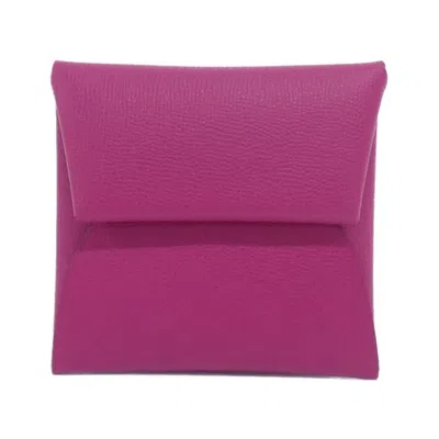 Pre-owned Hermes Rose Purple Coin Purse/coin Case ()