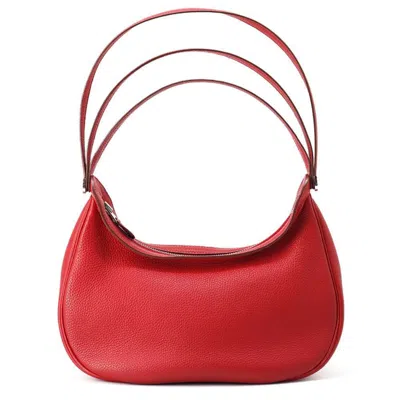 Pre-owned Hermes Rouge Casaque Togo Leather Handbag Shoulder Bag ()